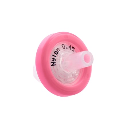 CELLTREAT Nylon Syringe Filter, 0.450 um Pore Size, 13mm Membrane Diameter, Sterile, 75 per Case